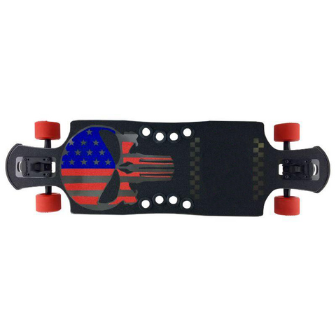 MNSRUU Nastro Antiscivolo Per Skateboard Con Bandiera Americana - Grip Tape Adesivo Per Longboard, Cruiser E Mini Cruiser, 84x23 Cm